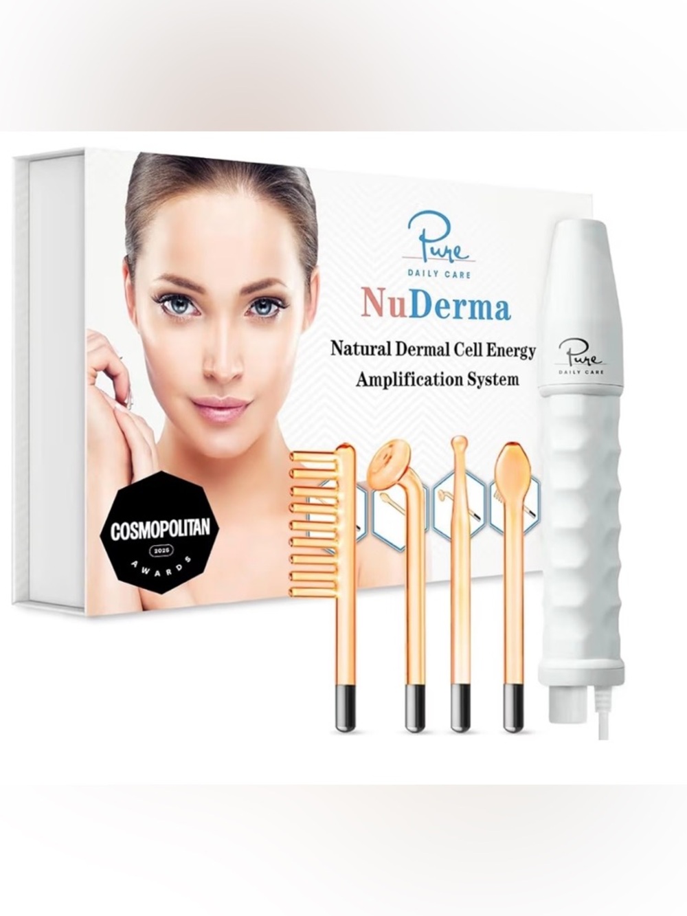 Pure Daily Care NuDerma Handheld Skin Therapy Wand Used Once